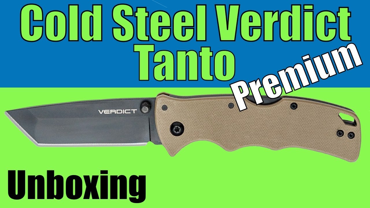 Cold Steel Premium Verdict Folding Knife     Unboxing