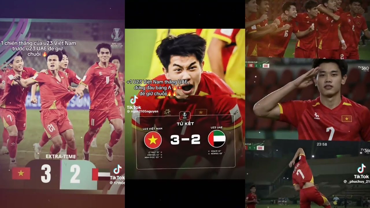 Tổng Hợp Video Tiktok Bóng Đá U23 Việt Nam 🇻🇳 #vietnammaidinh #viral #bongda 