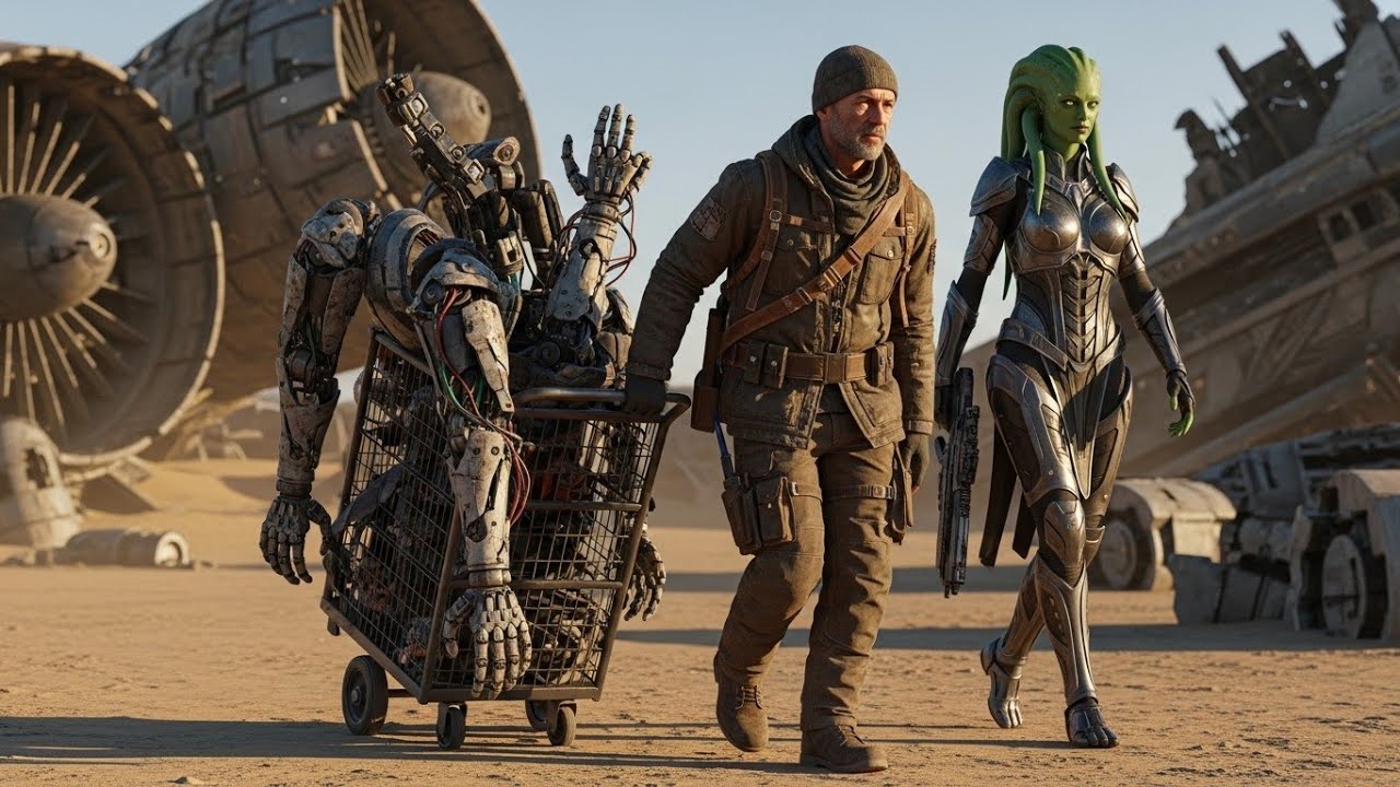 He Collected Scrap for a Living… Then an Alien Warrior Needed His Help