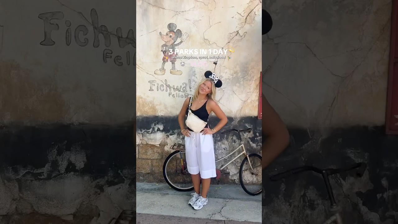 4 parks 1 day DISNEY VLOG✨🐭#disney #disneyvlog #epcot #relatable #diml #animalkingdom #disneypins