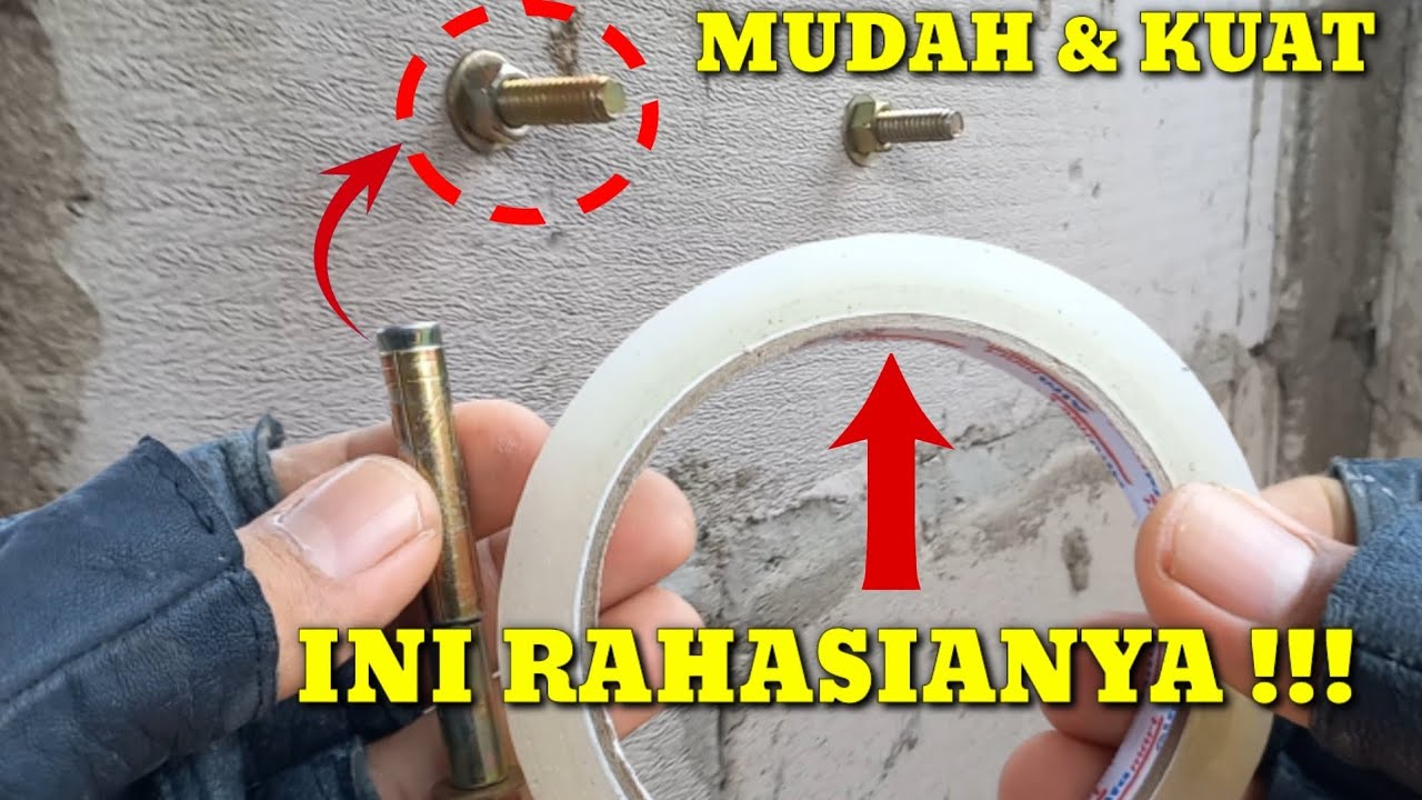 Cuma Pakai Isolasi !!! Pasang Dynabolt jadi Mudah dan Kuat
