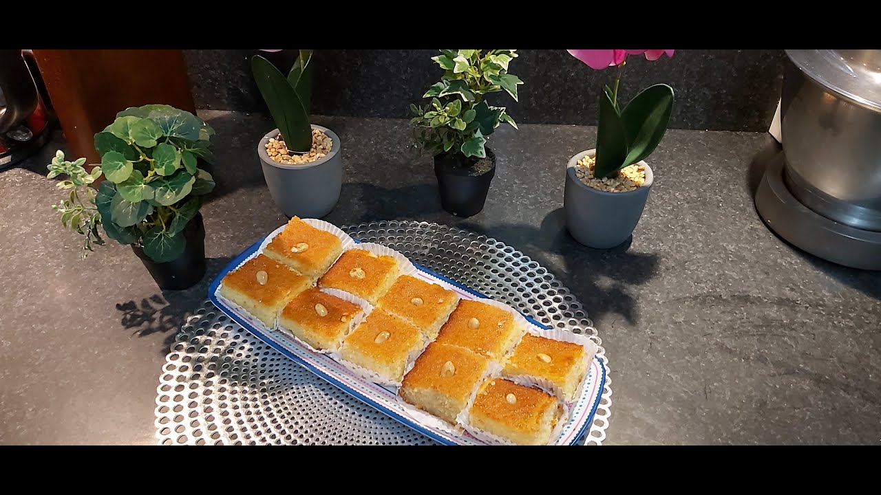 Basboussa aux amandes 😋😋, facile et inratable 💯👍.
