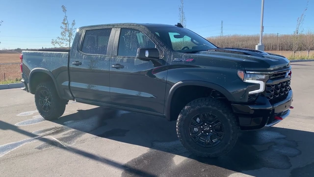 Gray 2026 Chevrolet Silverado 1500 ZR2 Calgary AB Wolfe Auto Group | Stock Number: CU160348