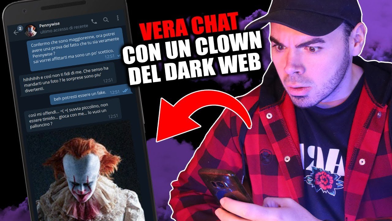 CHATTIAMO CON UN CLOWN DEL DARK WEB 🔴 LIVE * spaventosa *