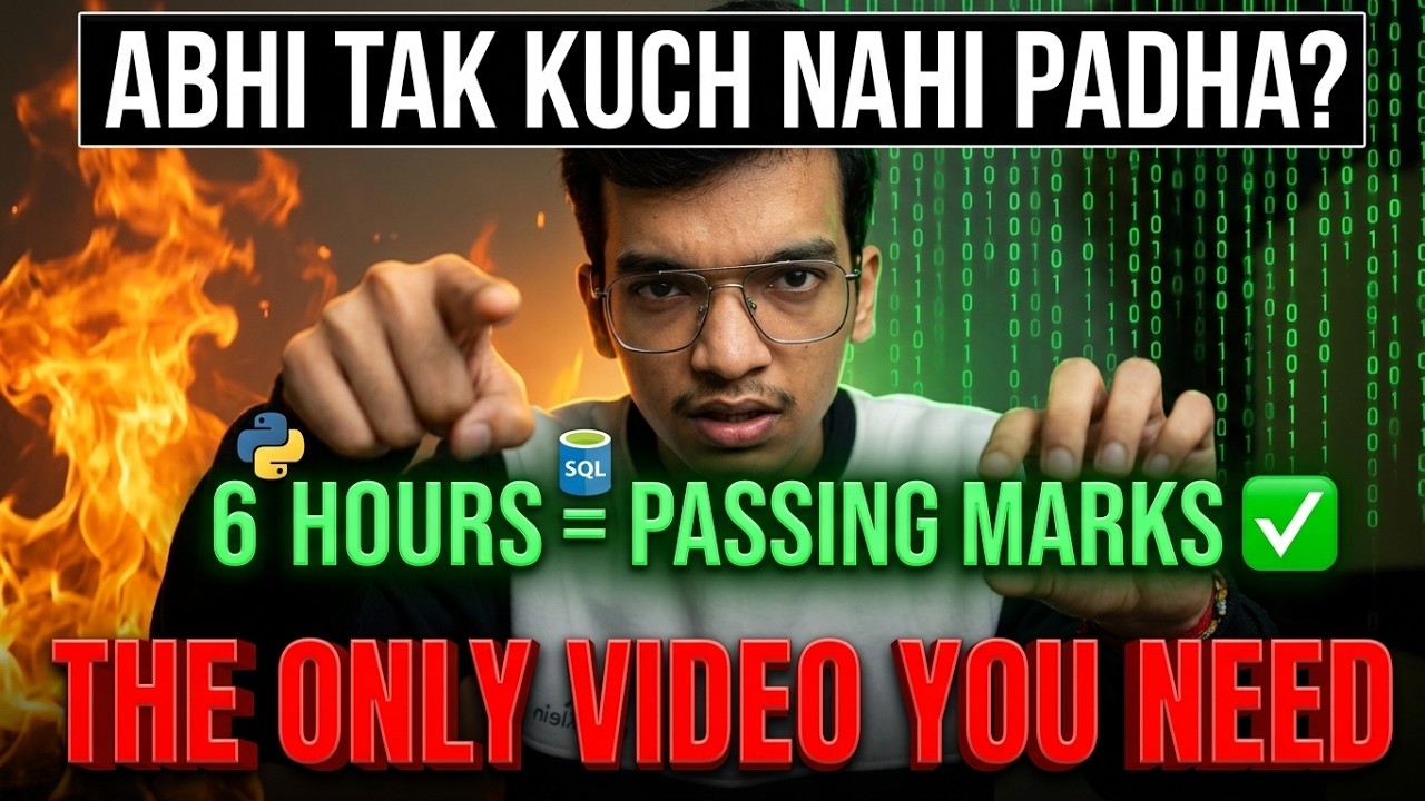That's IT!😱 6 hours chahiye BASS! The FINAL MAHA MARATHON Class 12 CS 🔥🤫