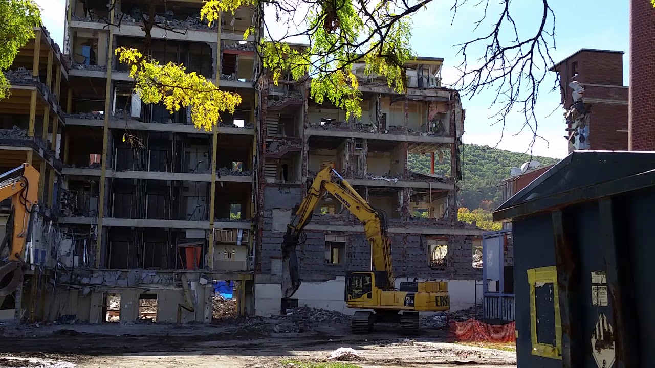 RDMVTL 18,959 ~ 10 11 2016 76 {MY TOWN HISTORY} HOSPITAL DEMOLITION @ CORNING , NY