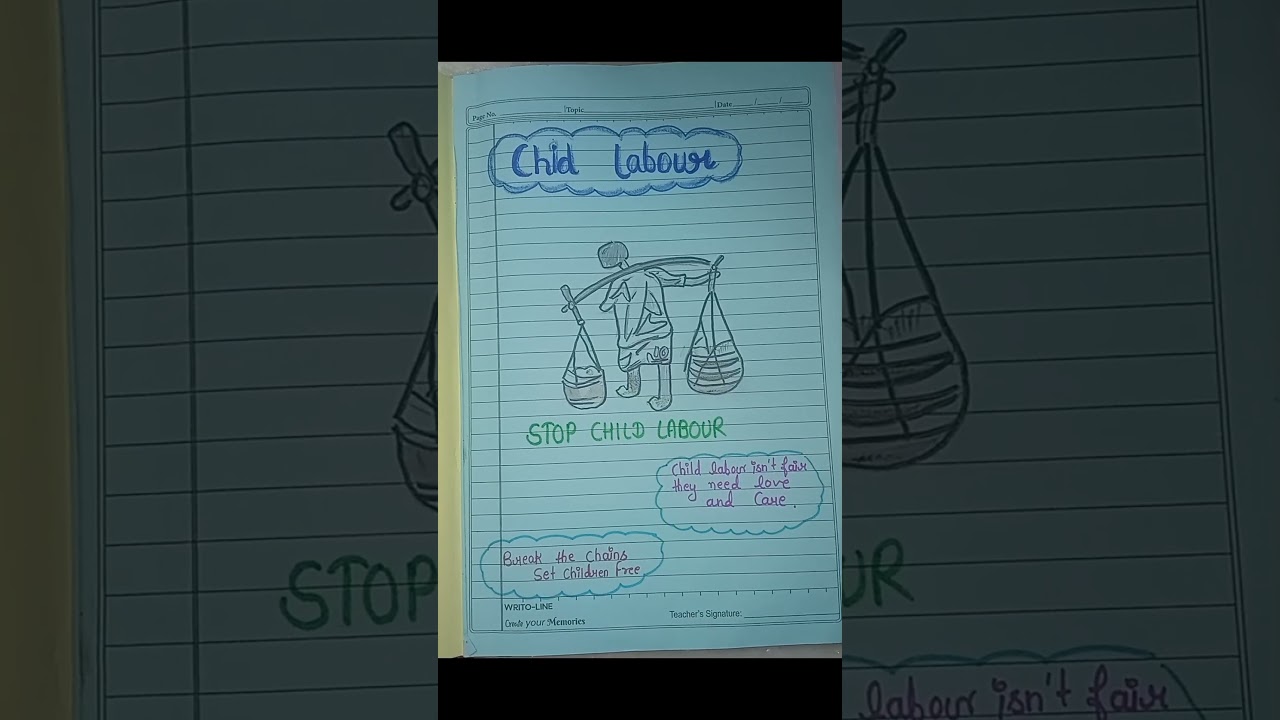 Class 12 English Project File Topic:- Child Labour🩵 #projects#english (@allcreativitychannel)
