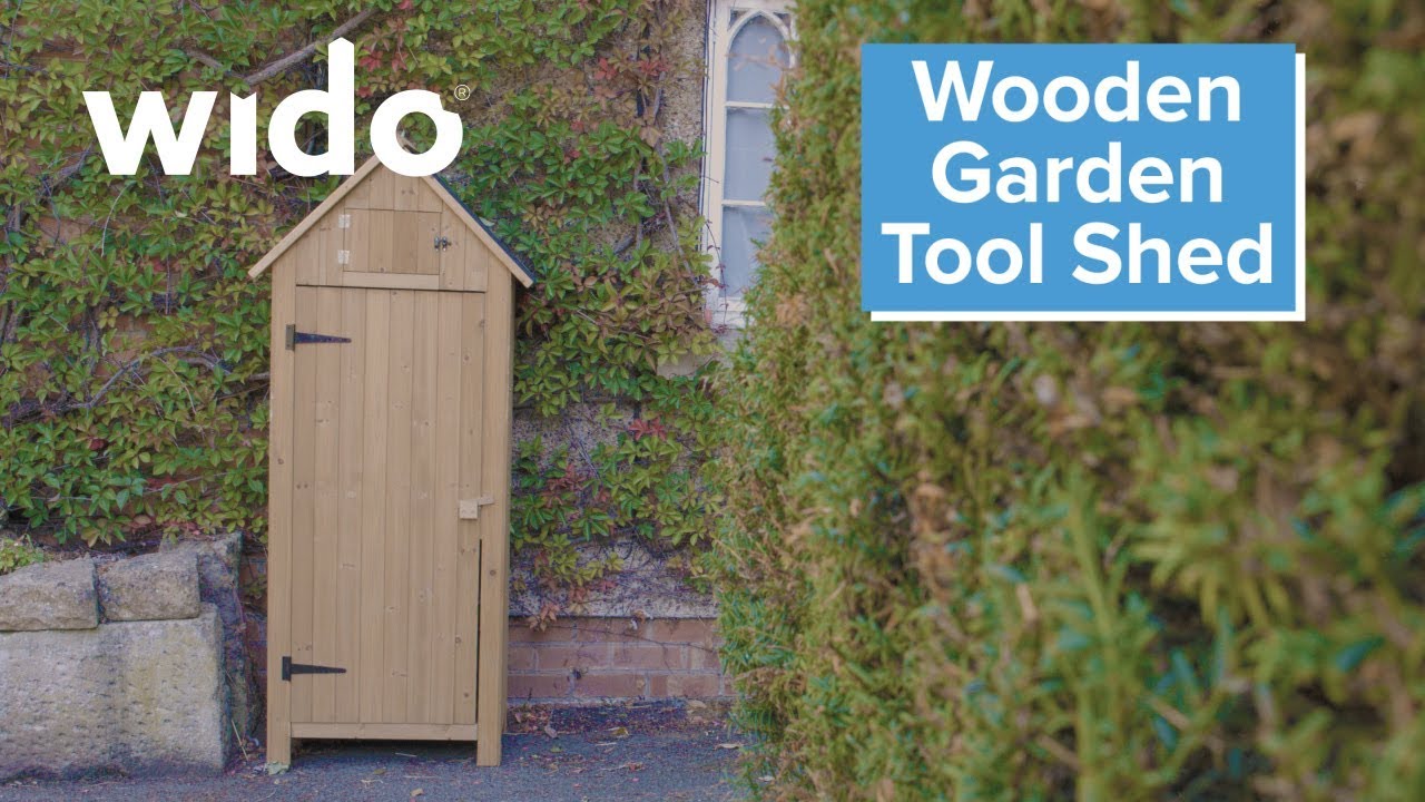 Wido Wooden Garden Tool Shed Product Video (WSHED)