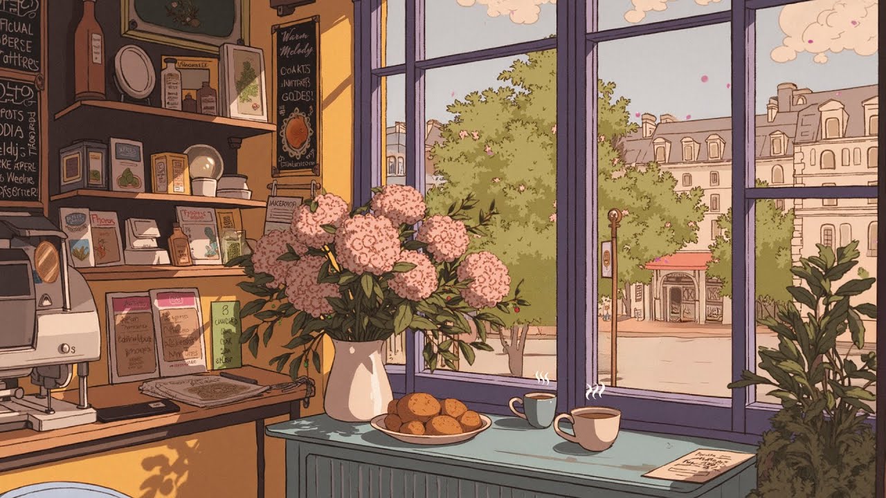 Aesthetic Sweet February Coffee Vibe ☕💗 Lofi Study Mix for Focus, Productivity & Calm Mood