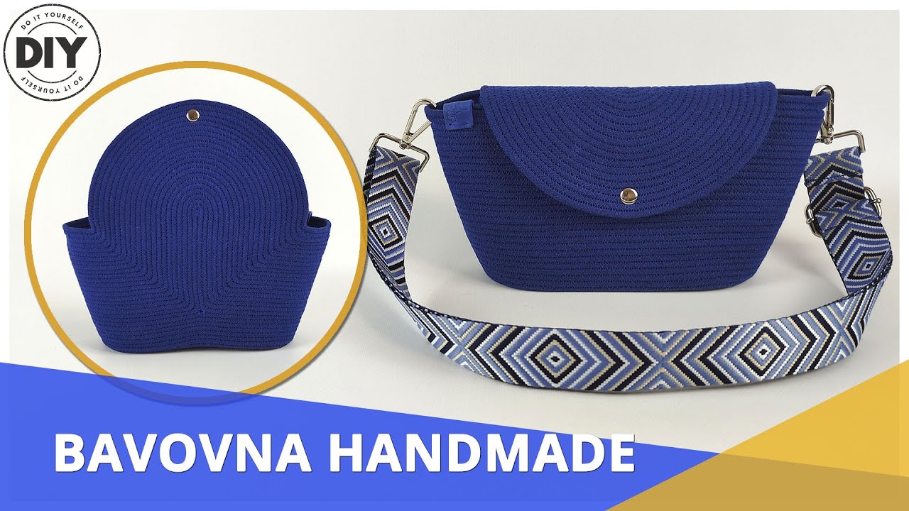 DIY Сумка через плечо из хлопкового шнура | Компактная женская кроссбоди