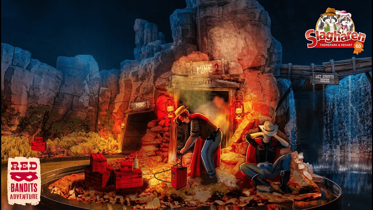 Red Bandit Adventure | Mack Rides Water Dark Ride | Attractiepark Slagharen