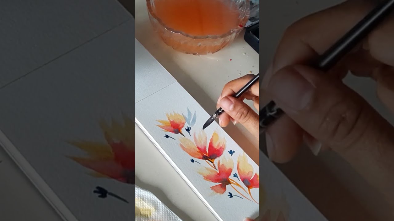 Abstract floral/watercolor painting