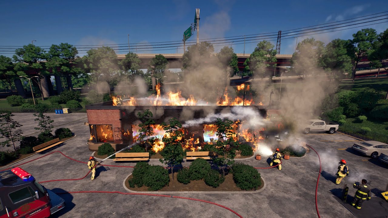 FIREFIGHTING SIMULATOR : IGNITE | J'interviens sur un gros feu de magasin🔥 🚒