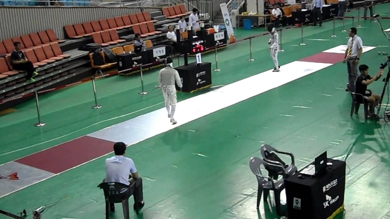 15.08.01 허준(광주시청) vs 이광현(한체대) - 2015대표선발전 펜싱 남자 플뢰레 승자 8강.