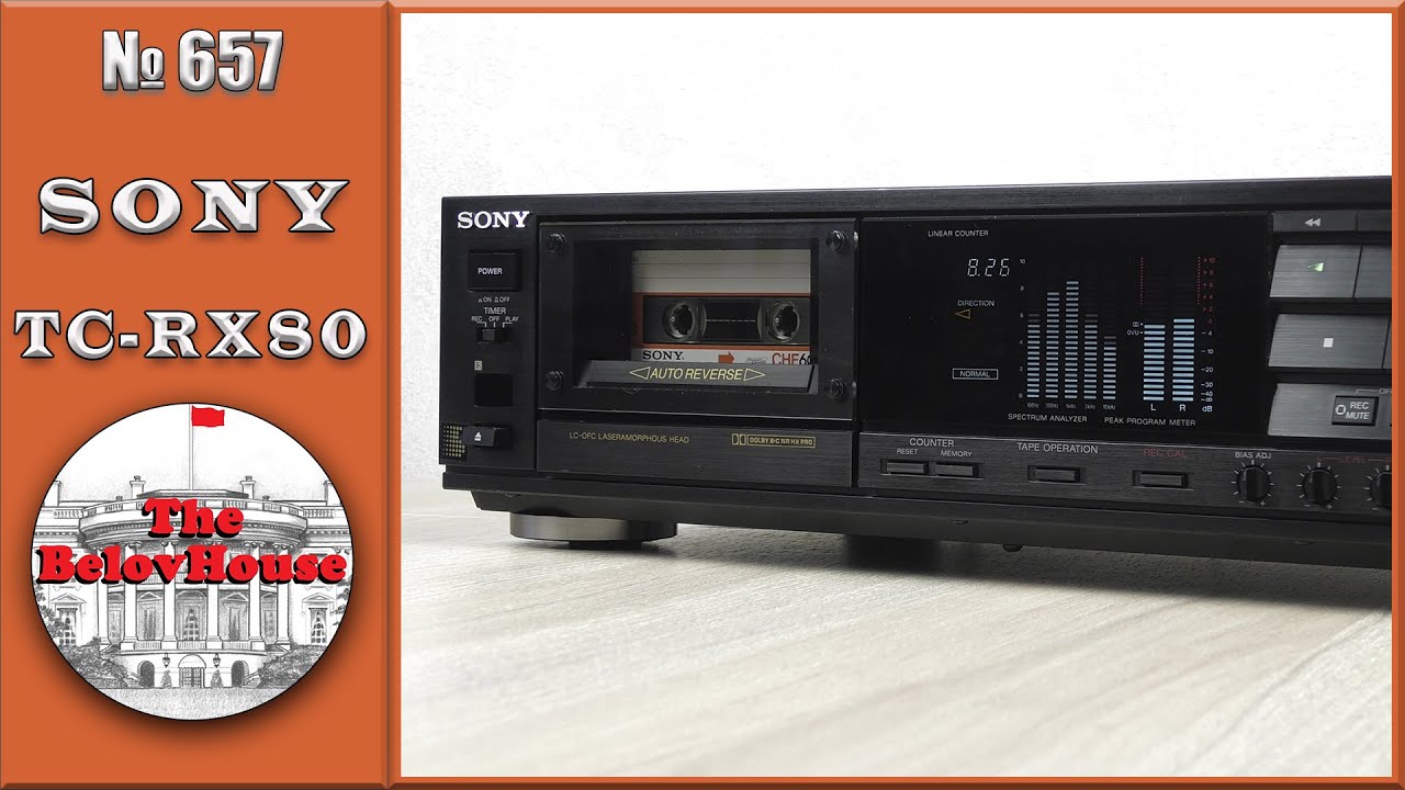 SONY TC-RX80 - кассетная дека с анализатором спектра и реверсом