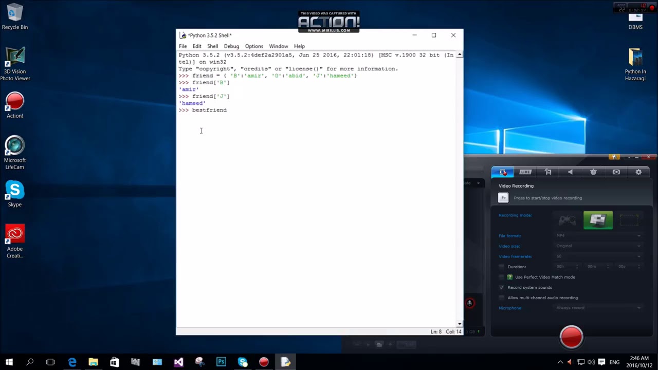 7 PYTHON DICTIONARY in Hazaragi Language