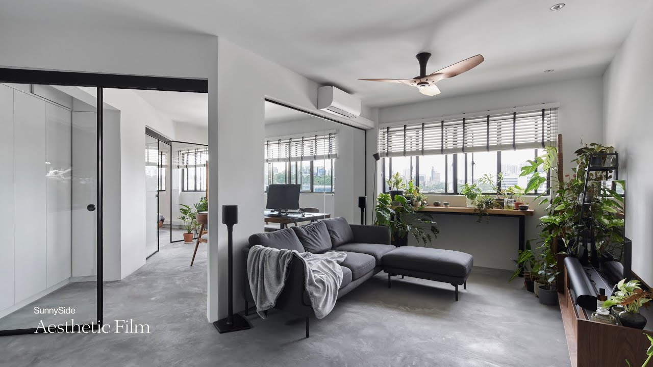 Peek Inside an Industrial-themed HDB Home | By Lemonfridge Studio | A SunnySide Aesthetic Film