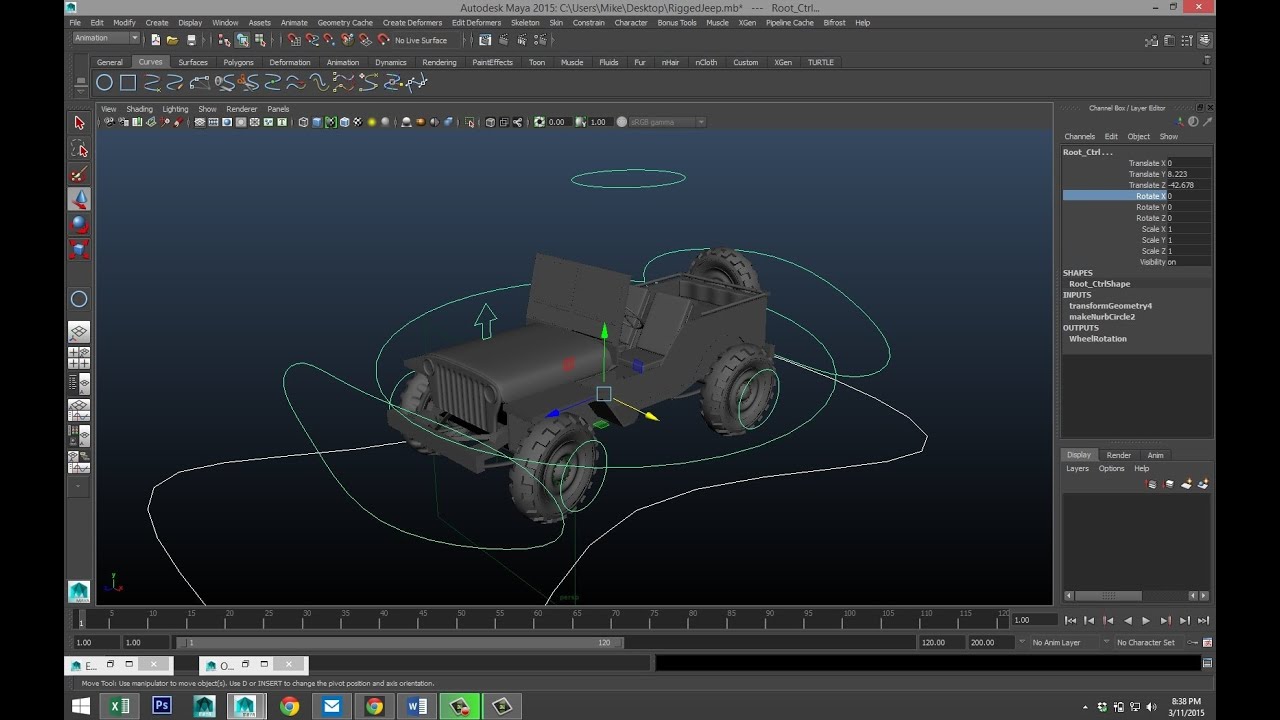 Учебник по Maya: как оснастить транспортное средство