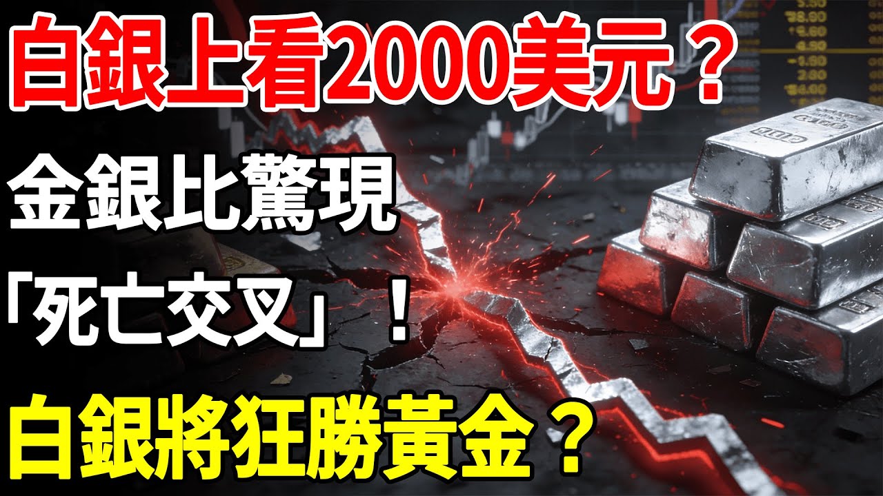 白銀上看2000美元？金銀比驚現「死亡交叉」！白銀將狂勝黃金？#黃金#白銀#現貨價格#投資#美元#銀行#經濟學#金融#理財#晚年生活#晚年幸福#退休#退休生活#養老
