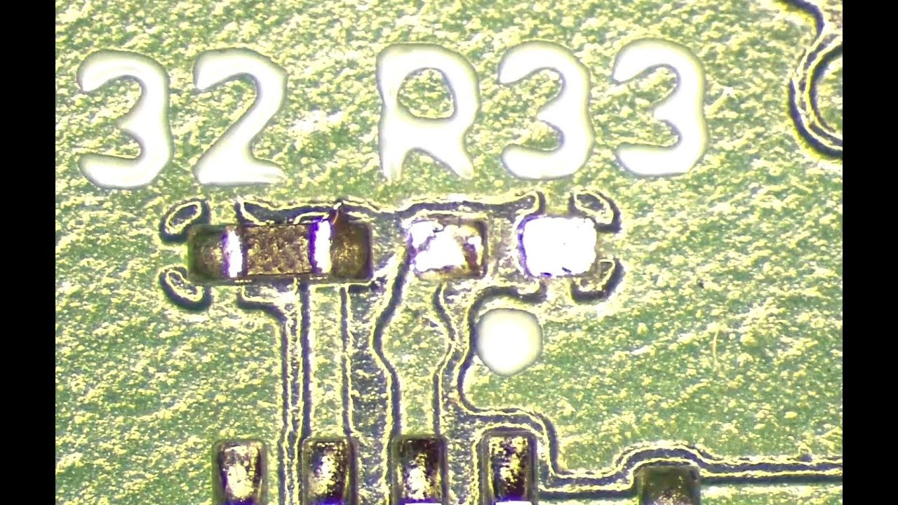 0201 Resistor Rework Using Two Soldering Iron Method