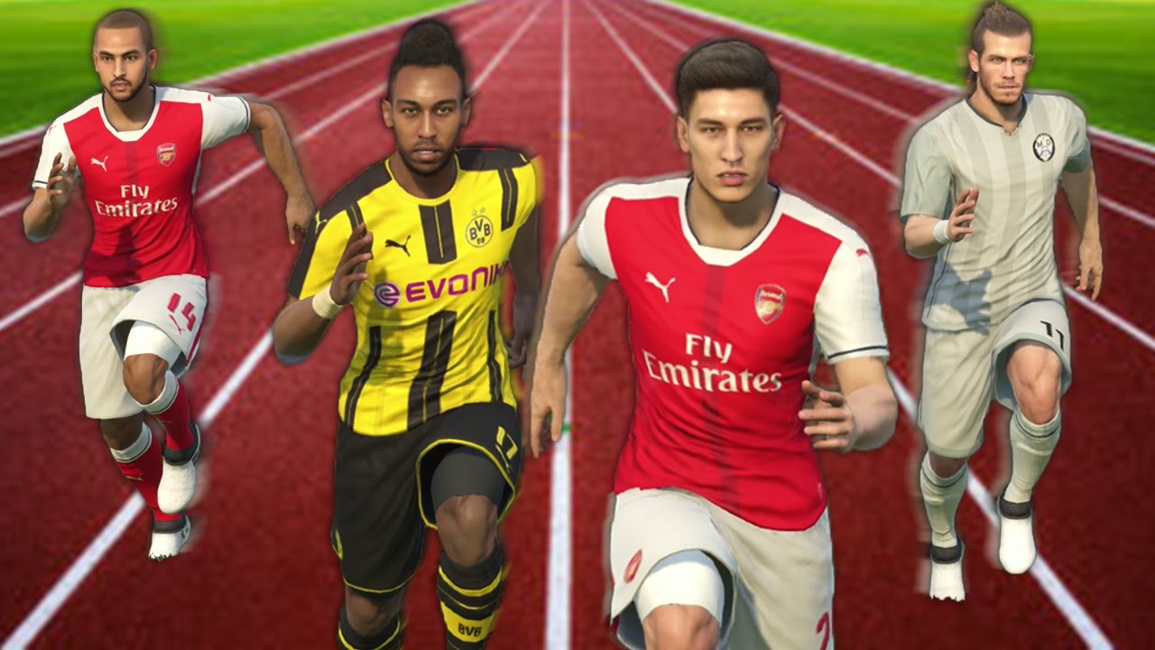 PES 2017 Speed Test | Fastest Players in PES without the ball