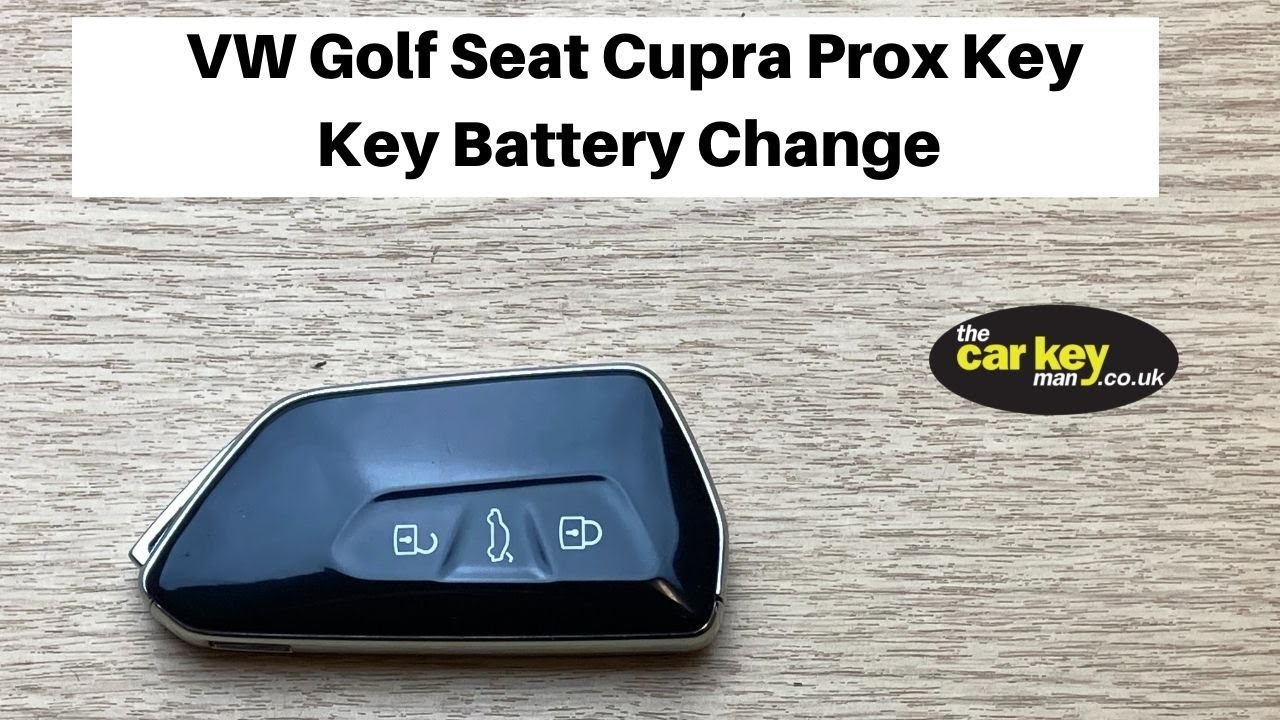 Замена батарейки Prox Key для VW Golf 2019 Cupra, Octavia, Leon, Ateca