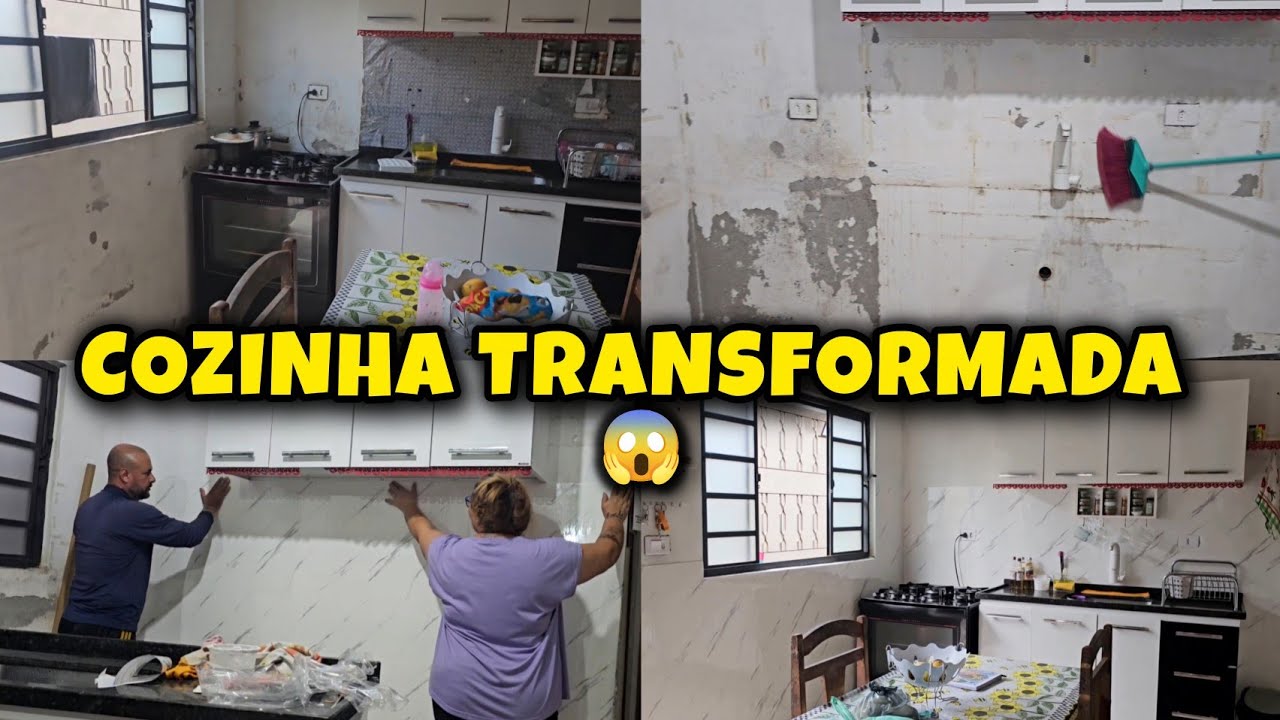 TRANSFORMEI A COZINHA GASTANDO POUCO 😱 | mudança real