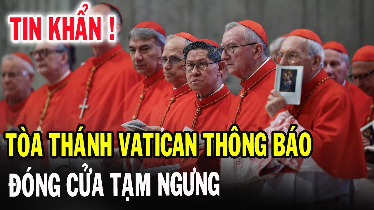 🔴Bất Ngờ Tòa Thánh Vatican Thông Báo Đóng Cửa Tạm Ngưng Nhà Nguyện Sistine - Xin Cầu Nguyện