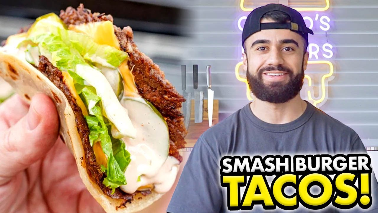Making the VIRAL SMASHBURGER TACOS
