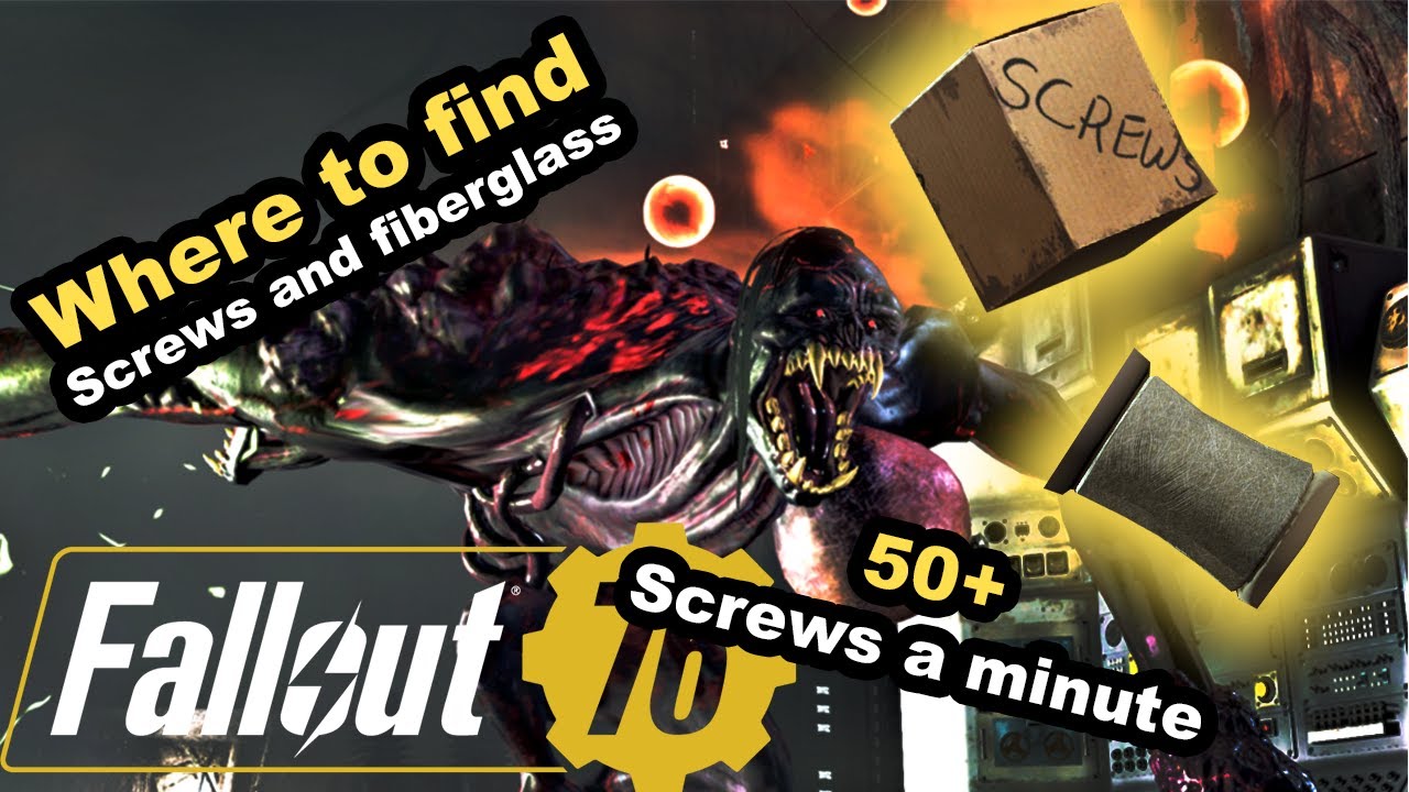 The Best Location To Find SCREWS and FIBERGLASS (Event: A Colossal Problem Wendigos) Fallout 76