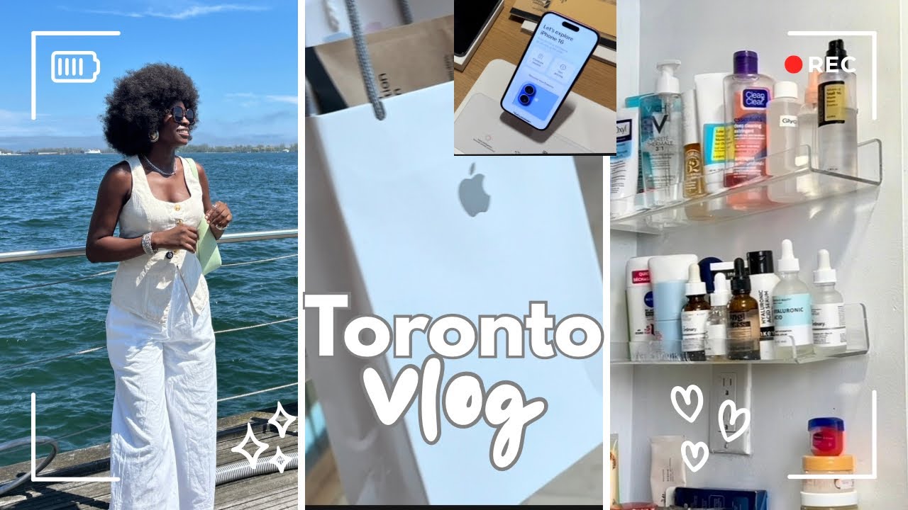Living in Toronto Vlog 🇨🇦: I bought a new phone 🙊| Skincare Shopping + my everyday shower routine
