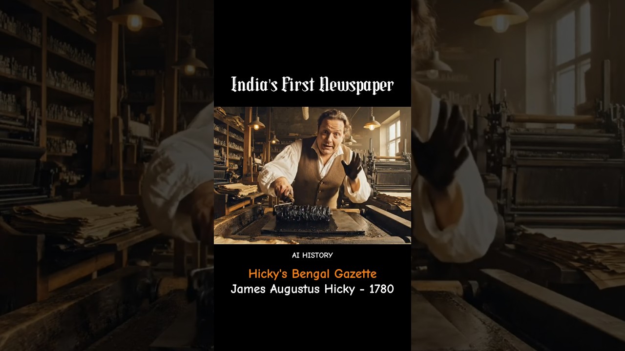How India&rsquo;s First Newspaper Was Printed in 1780 #aihistory #shorts