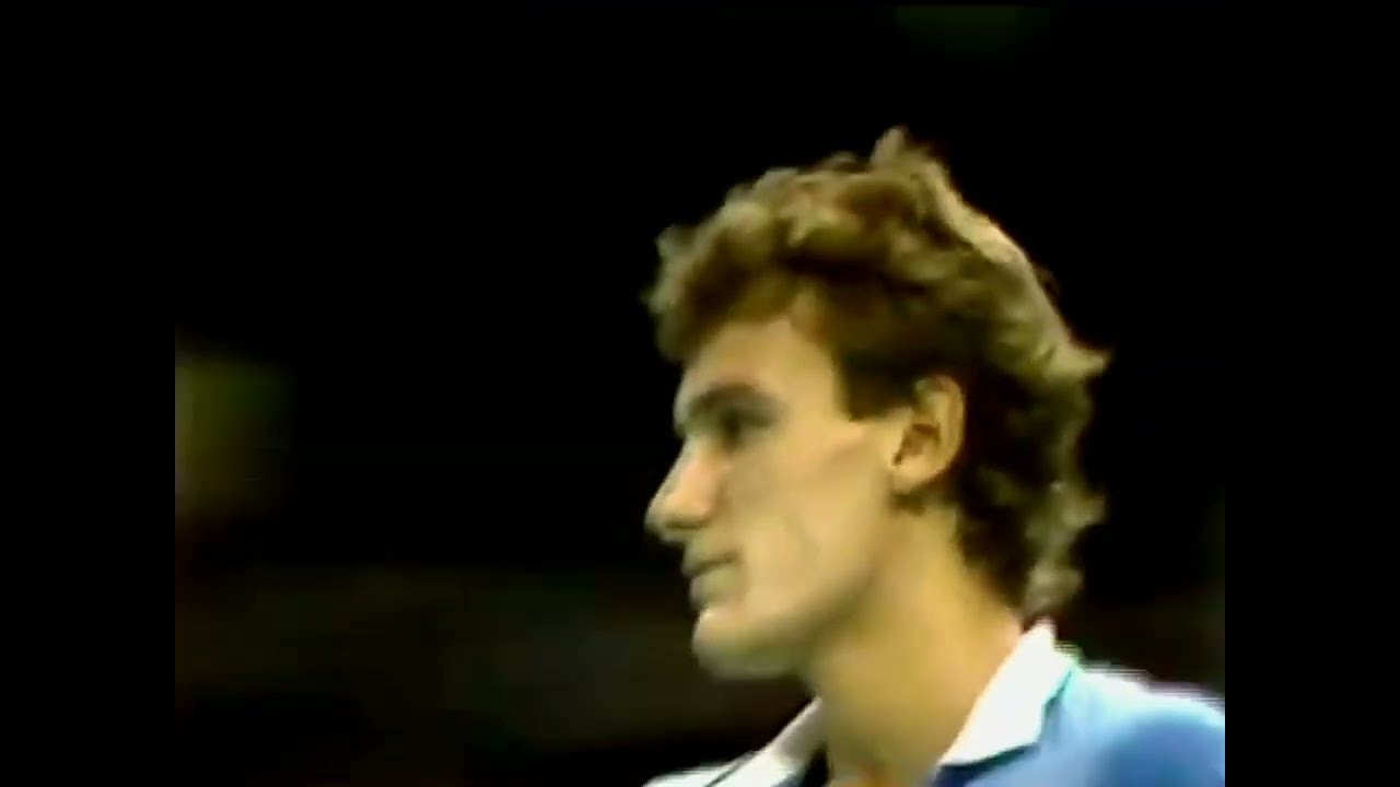 John McEnroe vs Mats Wilander 1983 Volvo Masters SF Highlights