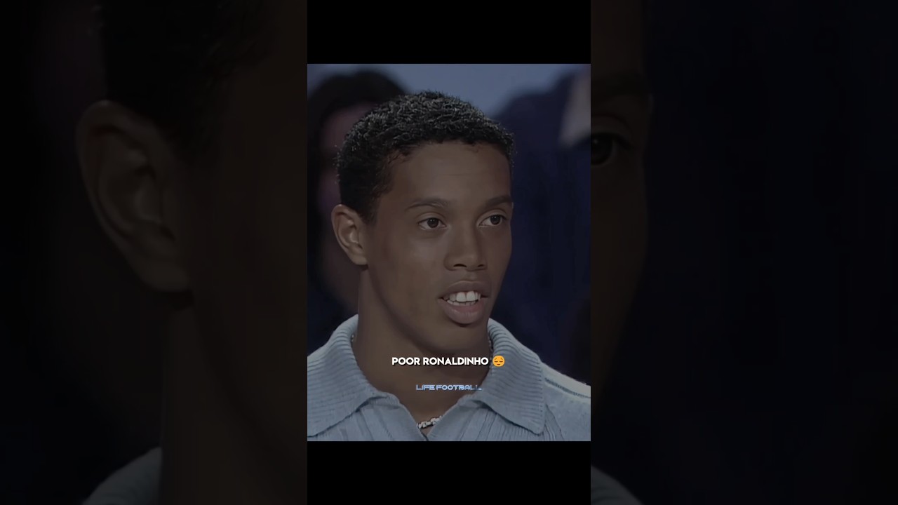 O &uacute;nico dia que Ronaldinho parou de sorrir 😞😢 #ronaldinho #futebol