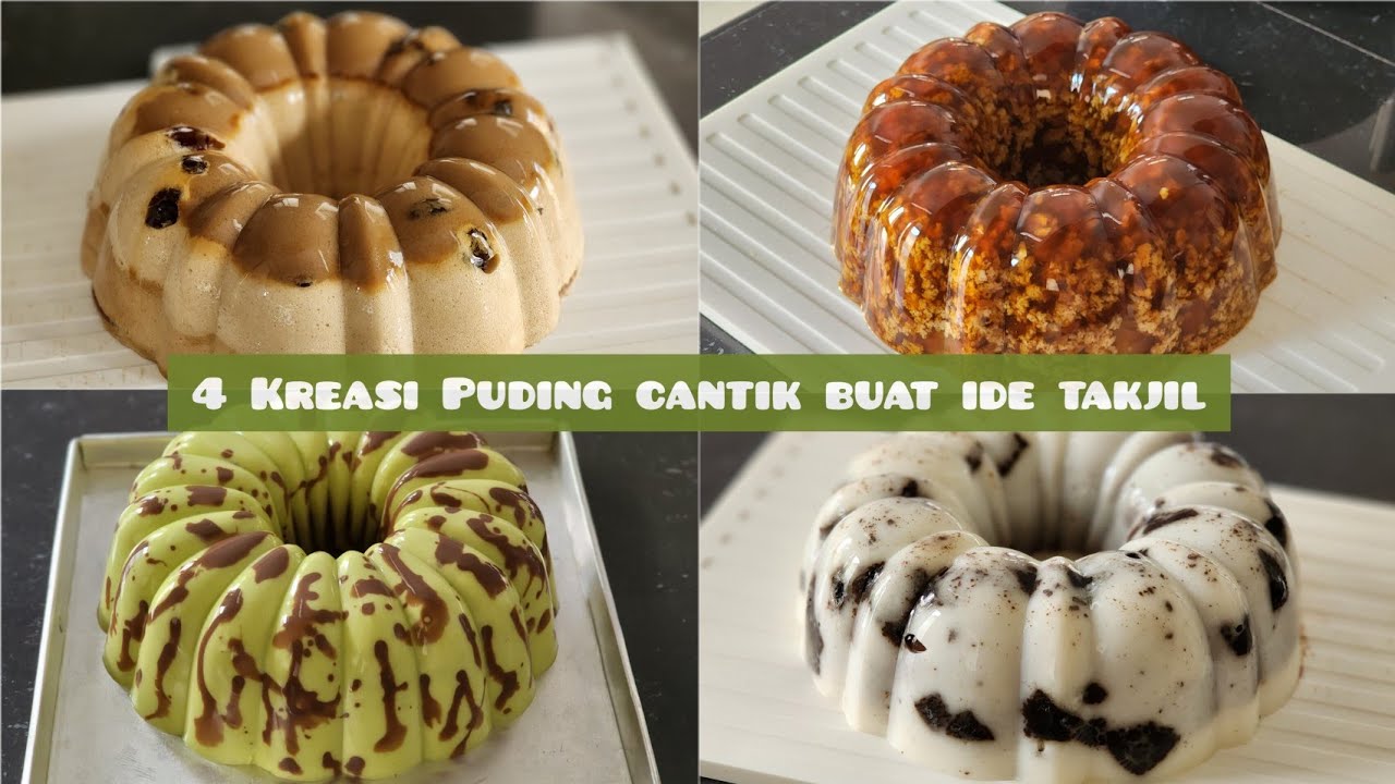 Bulan puasa sudah dekat, praktekan 4 kreasi puding enak dan cantik ini buat ide takjil / hampers