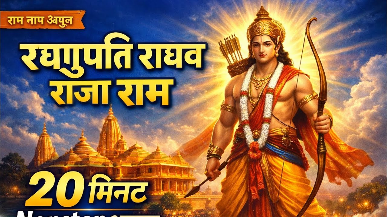 रघुपति राघव राजा राम 🙏 | 20 मिनट Nonstop भजन | Ram Bhajan 2026 | Peaceful Ram Song