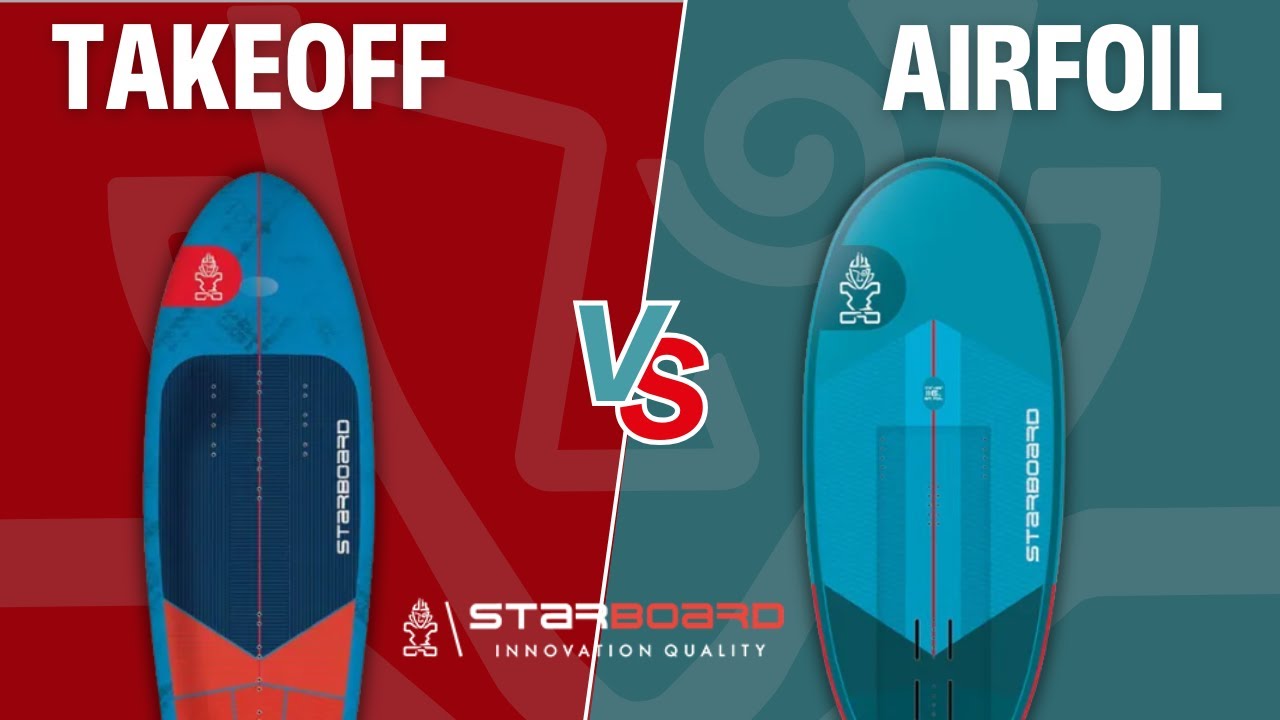 Starboard takeoff 2025 vs. Starboard Airfoil 2025 |  Wingboard comparison
