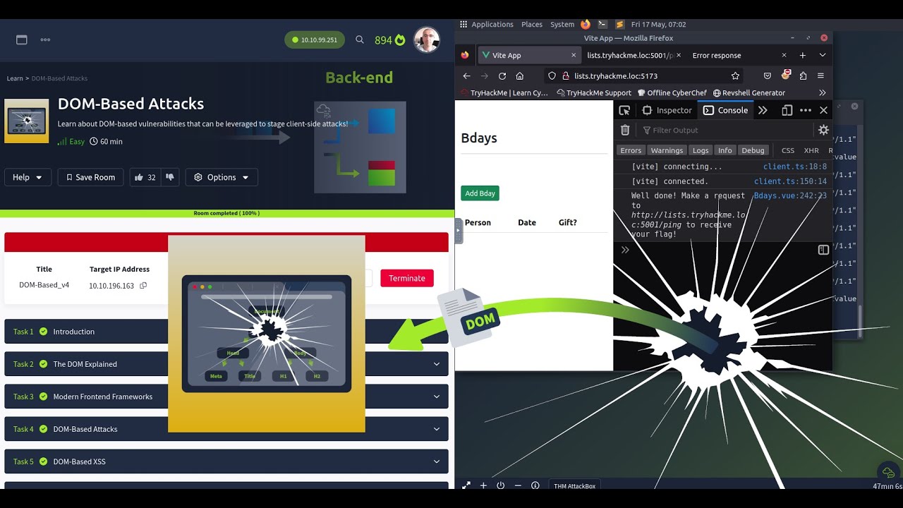 DOM-Based Attacks TryHackMe - Full Walkthrough