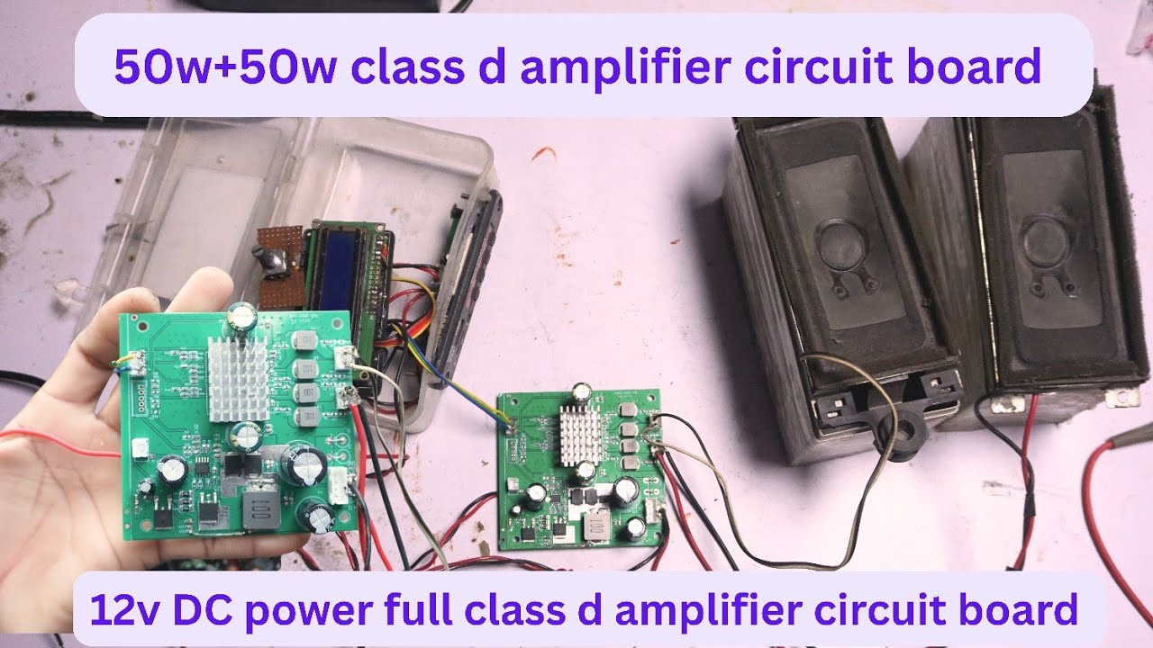 12v DC class d amplifier board tpa3116d2 || 12v dc  50w+50w class d amplifier circuit board 