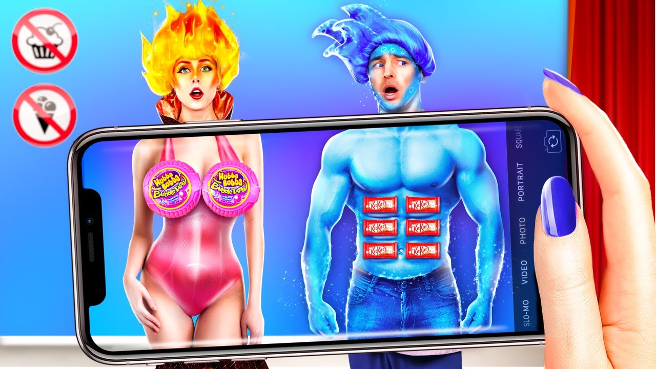 ¡Ember de Elementos en la vida real! ¡Cómo introducir dulces en el cine!