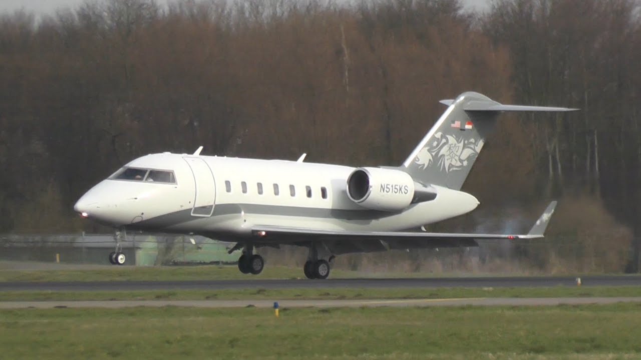 Bombardier Challenger 605 Landing at EHRD