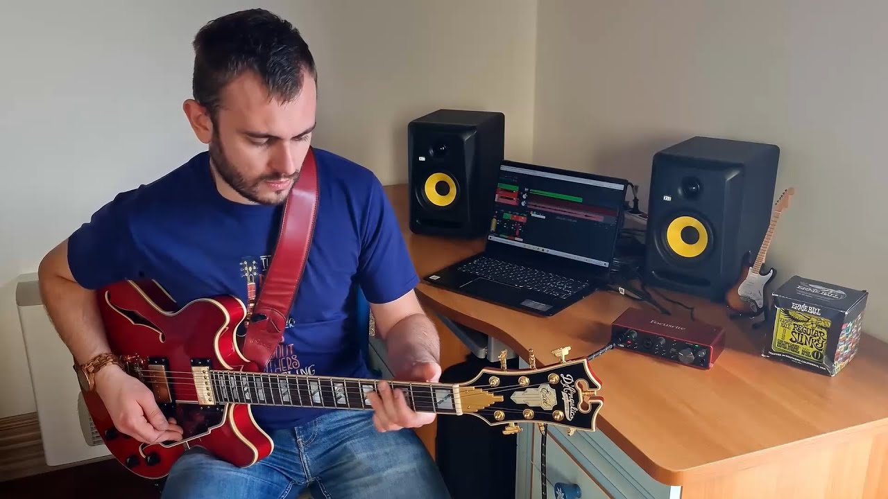 Europa (Earth's Cry Heaven's Smile) - Guitar Solo - Carlos Santana - Amplitube 5 + D'Angelico EX DC