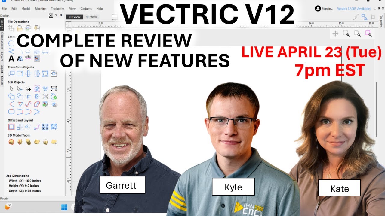 Vectric V12 - Complete Review of New Features w/ Kyle Ely
