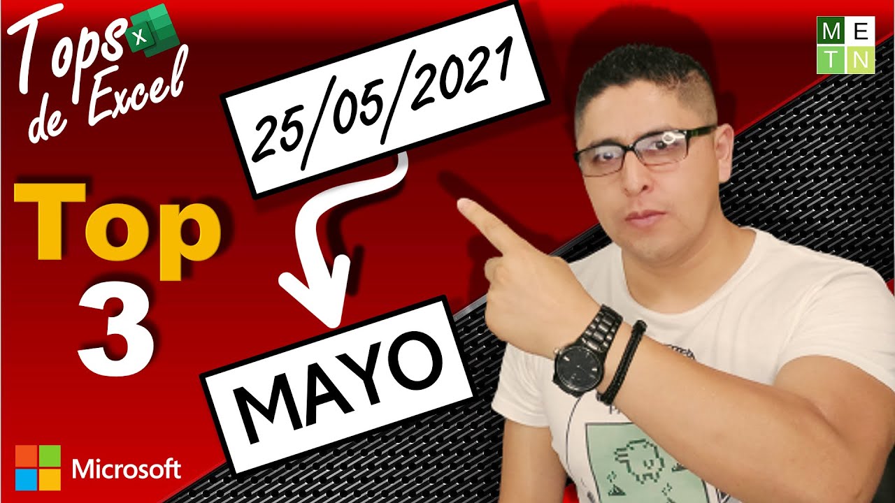 📅 3 TIPS PARA EXTRAER EL NOMBRE DEL MES DESDE UNA FECHA | TOPS DE EXCEL 1🏆