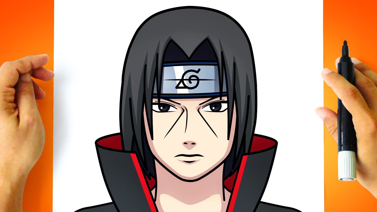 How to DRAW ITACHI UCHIHA step by step - How to Draw Naruto Characters