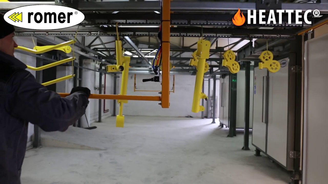 Industrial powder coating equipment (Heattec / Romer)