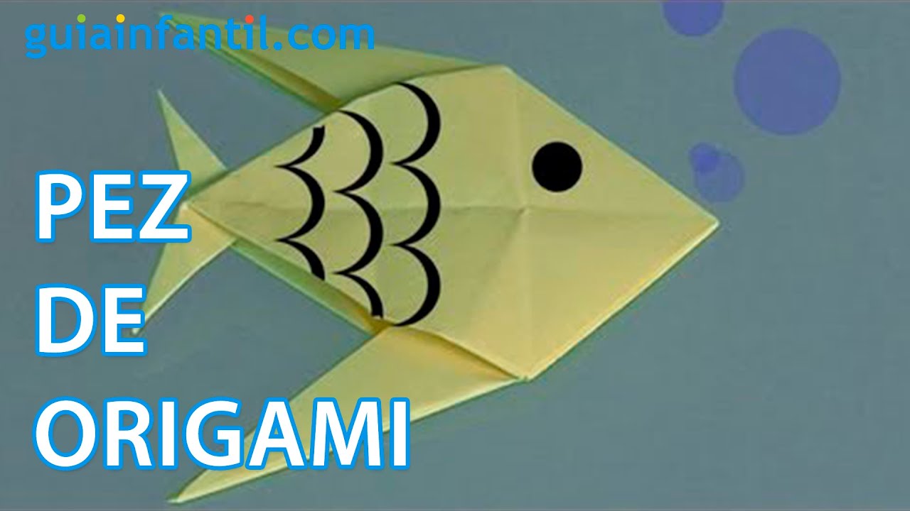 Origami, cómo hacer un pez de papel