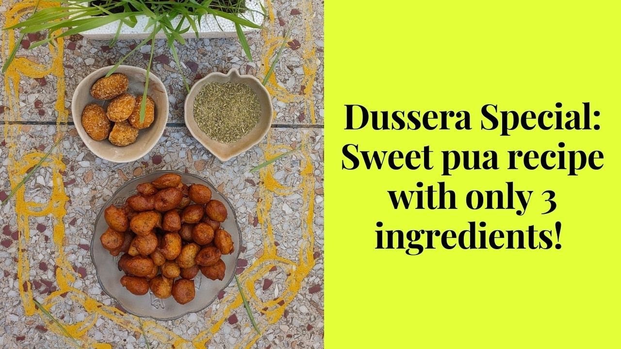 Dussera Special: Sweet pua recipe with only 3 ingredients! #shorts