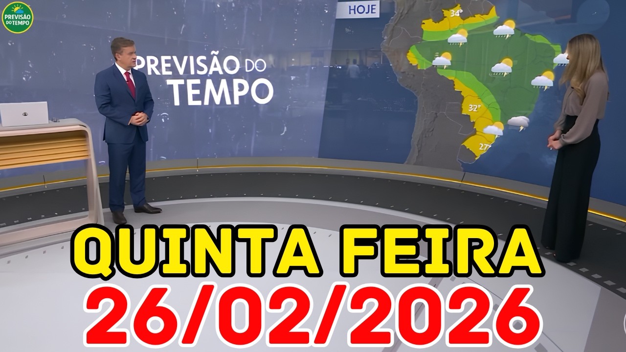 ZCAS GANHA FOR&Ccedil;A: Chuvas podem passar dos 100mm no Sudeste | Previs&atilde;o do Tempo Jornal Hoje 26/02