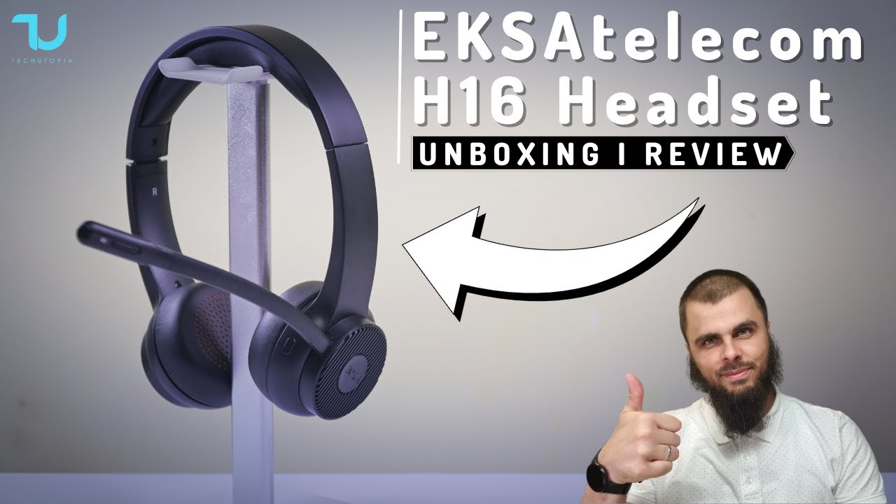 Лучшие наушники 2023 года I Распаковка Bluetooth-гарнитуры EKSAtelecom H16 I Обзор I Микрофон I Игры